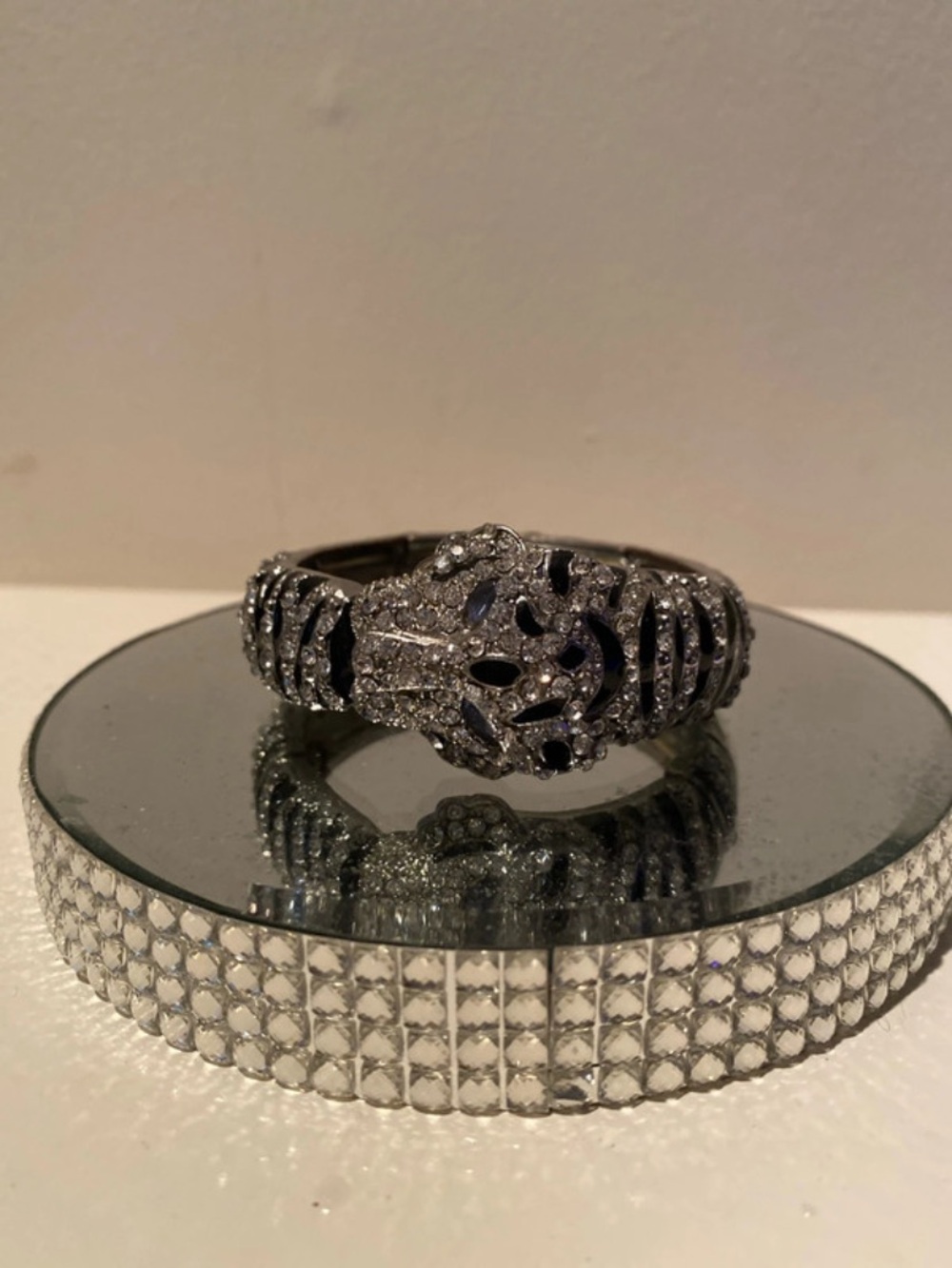Black/Silver Lion Head Bracelet - Women Accessories